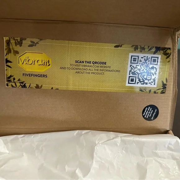 Vibram Off-White Pink Sole FiveFingers Toe Shoes 39 (7.5-8) - Picture 7 of 8